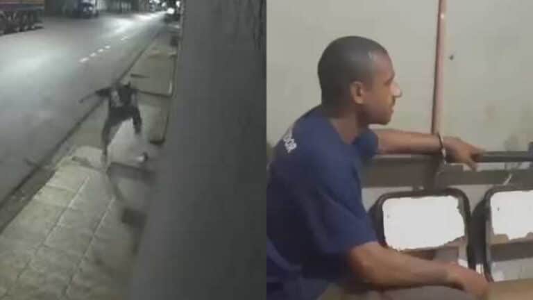 Covardia e crueldade: homem mata filhotinho de cachorro na bicuda e é preso em Paracatu; veja o vídeo