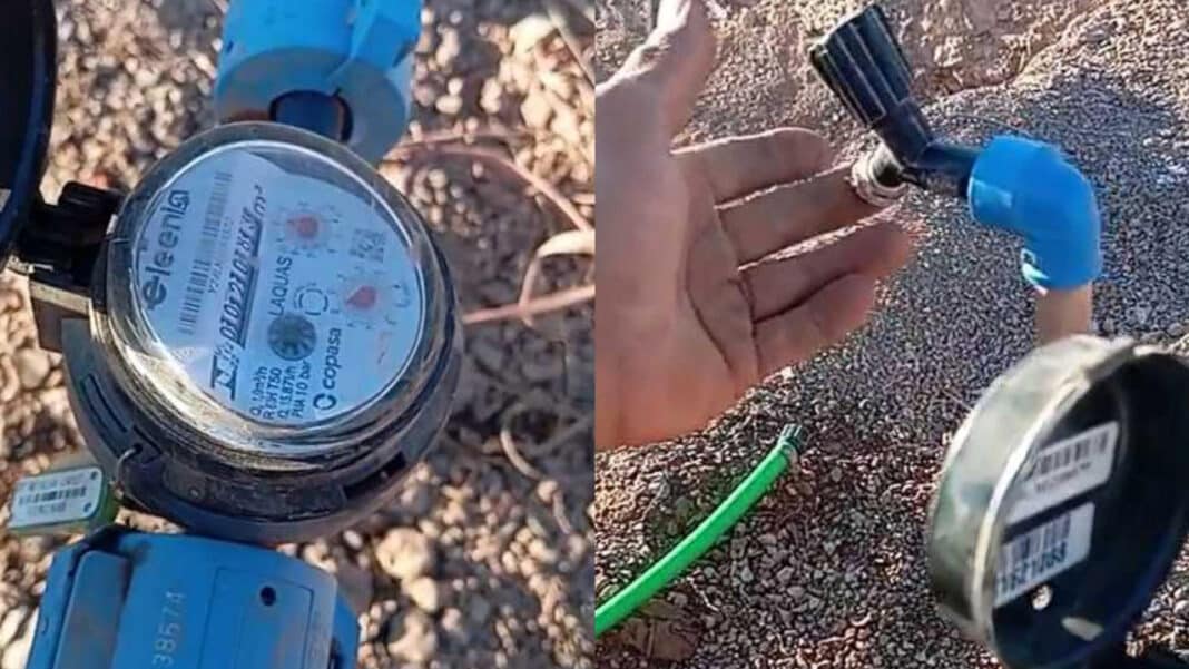Morador flagra hidrômetro marcando ar como água no Novo Floresta, em João Pinheiro