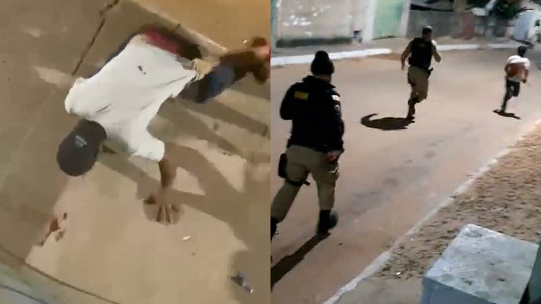 Homem em surto ataca moradores, faz ameaças e fere policial no Água Limpa, em João Pinheiro
