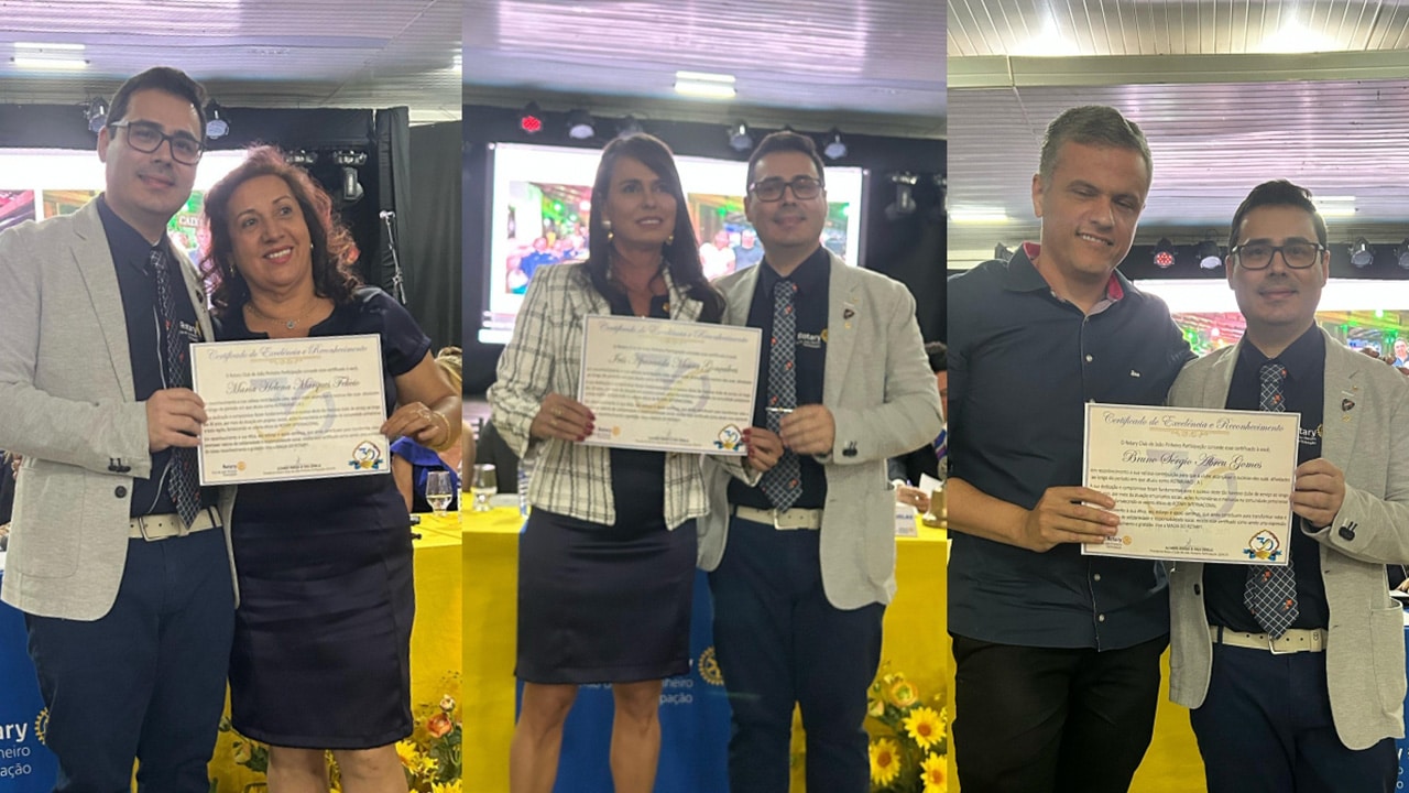 Rotary completa 30 anos em João Pinheiro com reinauguração de praça e homenagens comoventes