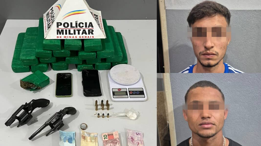 Após emboscada para matar jovem, “Chimbinha” e comparsa são presos com 19 kg de droga em Brasilândia
