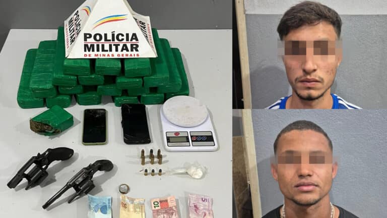Após emboscada para matar jovem, “Chimbinha” e comparsa são presos com 19 kg de droga em Brasilândia