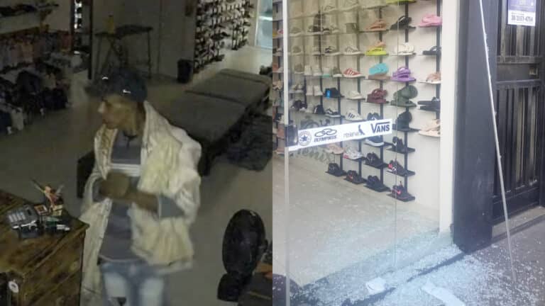 Ladrão é preso após quebrar porta de vidro e furtar mais de R$ 3 mil de loja no Centro de João Pinheiro