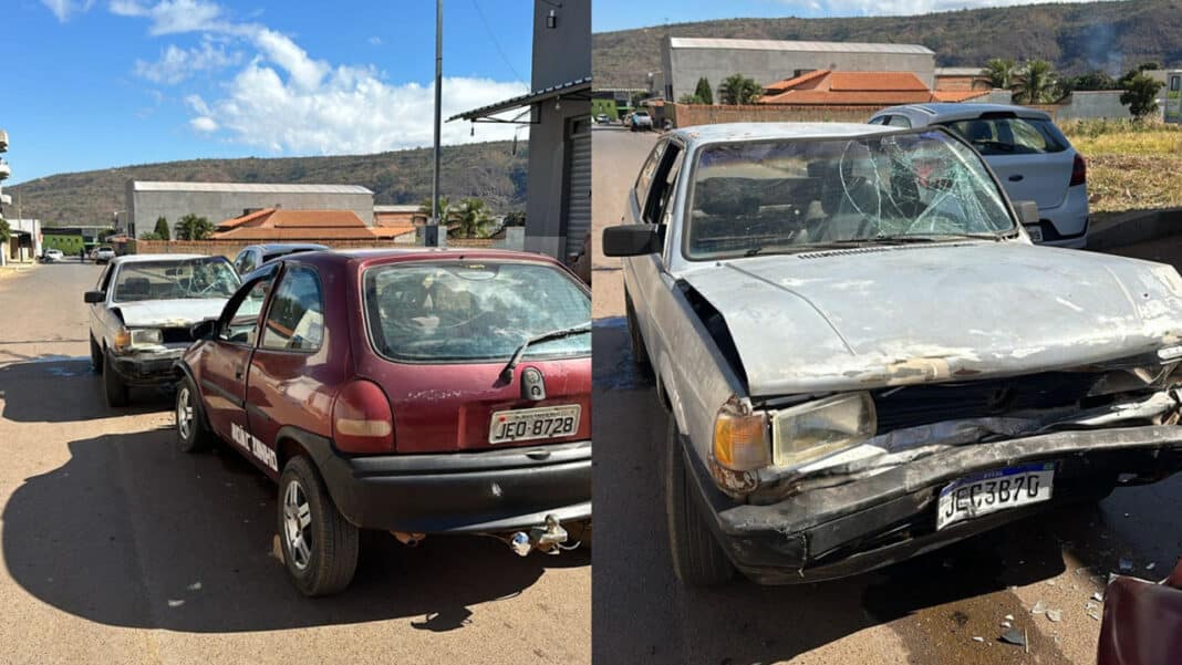Motorista bêbado foge após bater em carro com pai e três filhos, mas acaba preso em Brasilândia de Minas