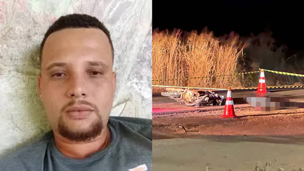 Jovem morre na hora em gravíssimo acidente entre moto e caminhão na BR-040 em João Pinheiro