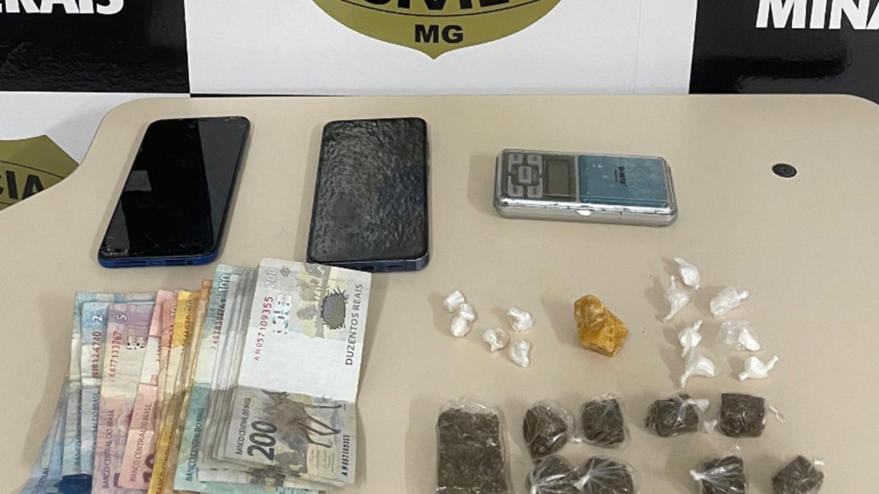 Casa caiu! Polícia Civil fecha bar usado para tráfico e prende homem com crack e cocaína em João Pinheiro