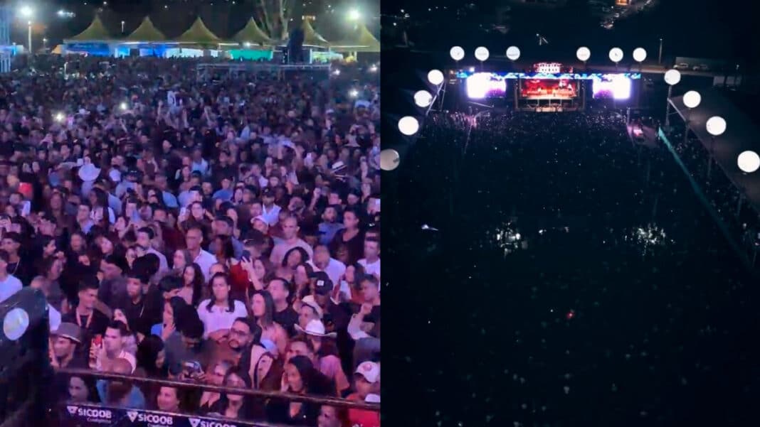 Show de Di Paullo & Paulino atrai mais de 9 mil pessoas e agita Festa dos 114 anos de João Pinheiro