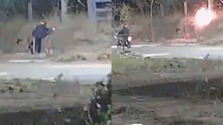 Veja o vídeo: homem é flagrado ateando fogo em vegetação no Residencial Célio Silveira, em João Pinheiro
