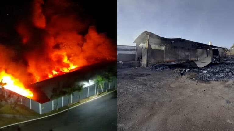 Tragédia em João Pinheiro: incêndio destrói galpão e o sustento de catadores da associação Natureza Viva