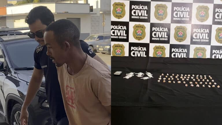 Casa caiu: Polícia Civil fecha ponto de venda de drogas e prende homem de 36 anos no Itaipu em João Pinheiro