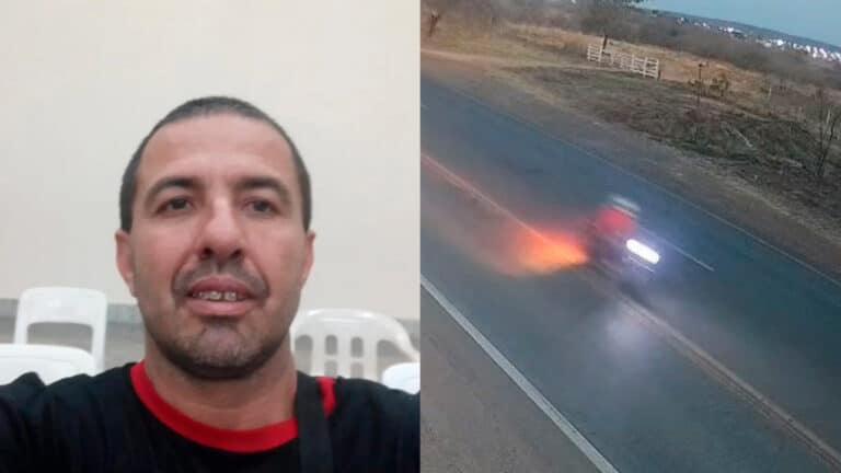 Veja o vídeo: motociclista invade contramão e morre ao bater de frente com carreta na BR-040 em João Pinheiro