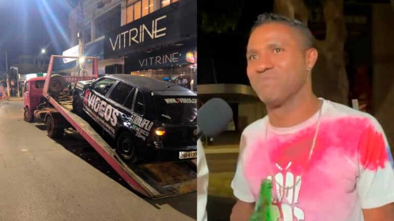Fim da linha para o 'Gol do Xv1de0s':carro é apreendido e guinchado por propaganda imprópria em Paracatu