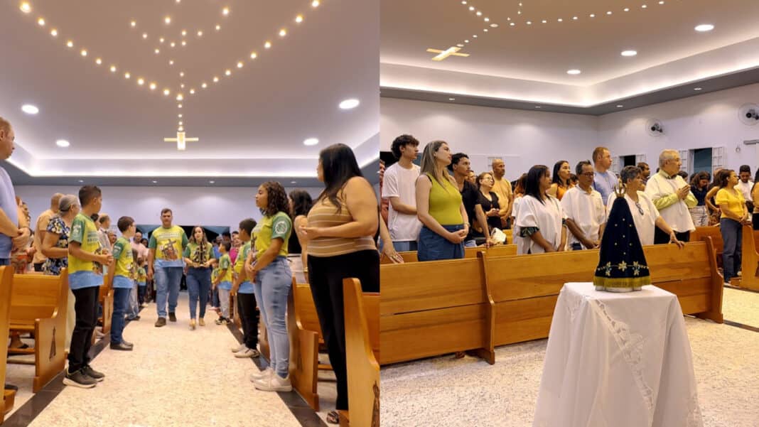 Novena e missas diárias lotam o Santuário de Nossa Senhora Aparecida na COENG em João Pinheiro