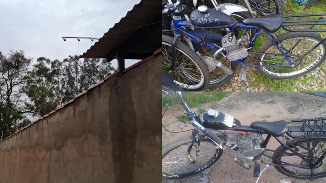 Ladrões cortam cerca elétrica e furtam bicicletas motorizadas de pátio do Detran em João Pinheiro