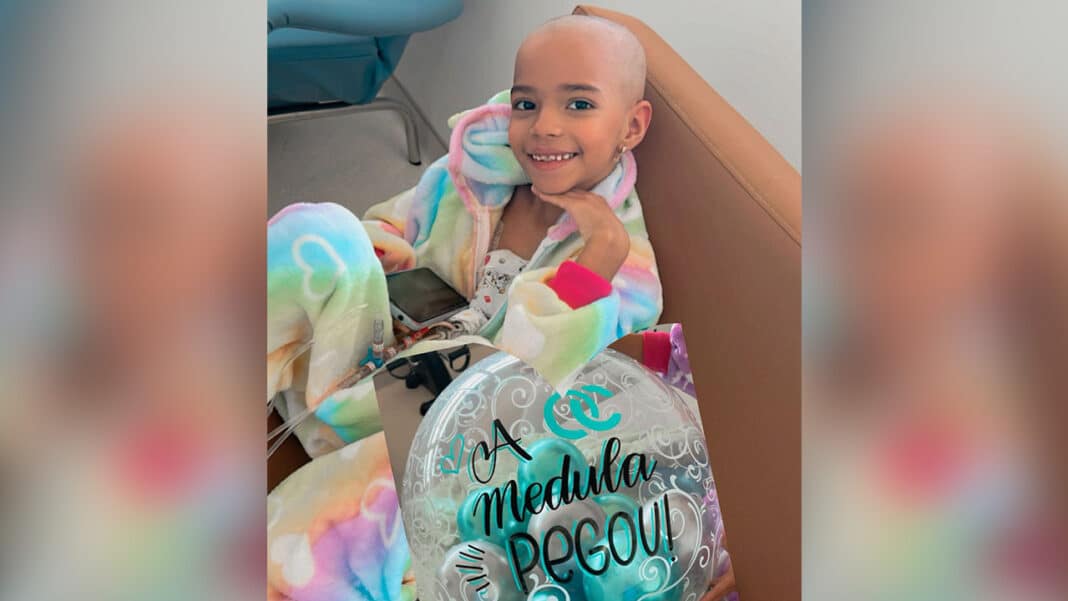 Vitória! Após transplante de medula, pinheirense de 7 anos vence doença rara e passa o dia das crianças em casa