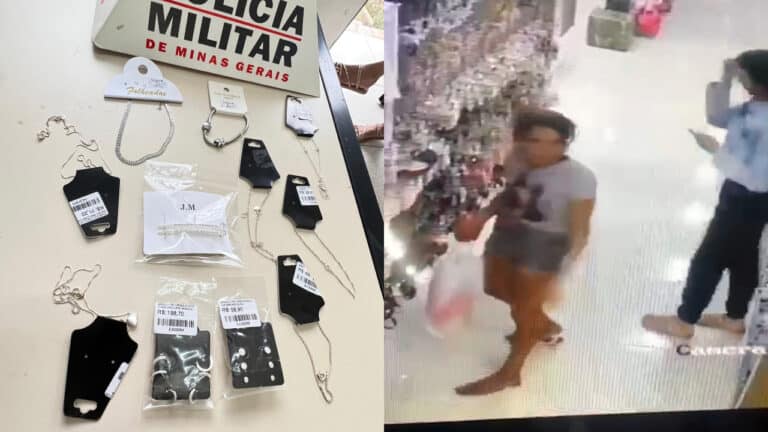 "Velha conhecida" da polícia é presa de novo ao furtar quase R$ 800 em joias e bijuterias em João Pinheiro