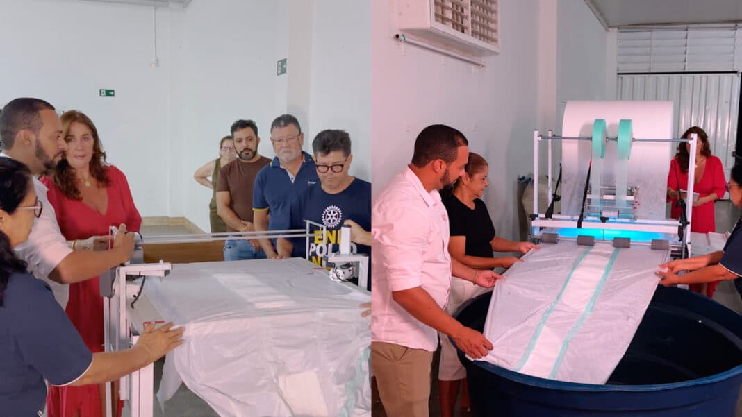 Rotary Club de João Pinheiro cria banco de fraldas e vai produzir 12 mil unidades para doação à APAE e Abrigo Sant'Ana