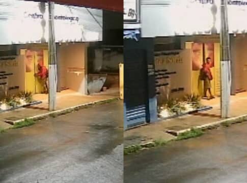 Ladrão furta clínica odontológica, faz o limpa, abandona notebook na calçada e acaba preso em João Pinheiro