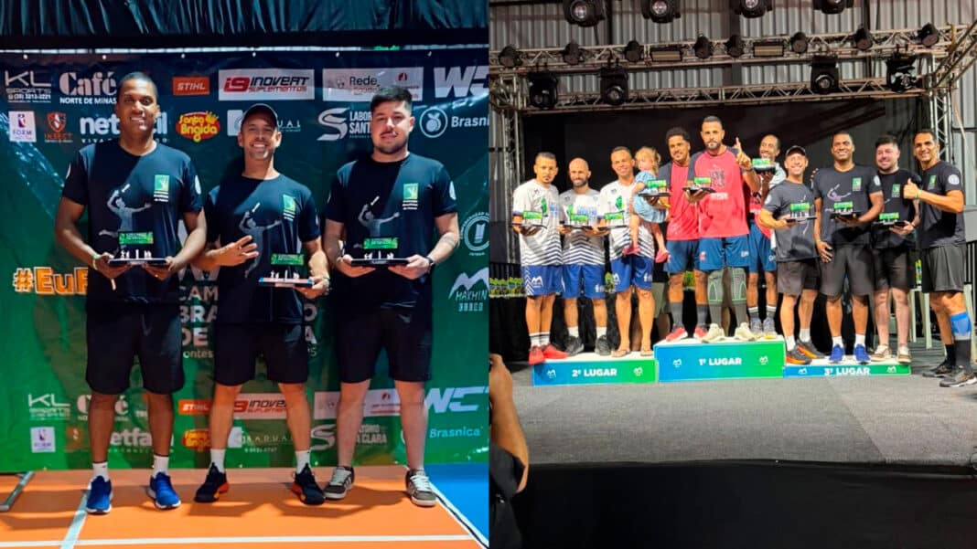 Atletas de João Pinheiro conquistam pódio inédito em campeonato brasileiro de peteca em Montes Claros