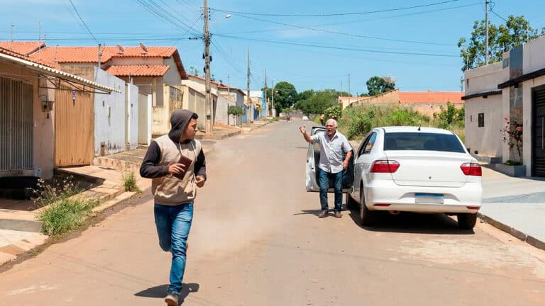 Ladrão pede "Uber" e foge correndo após furtar a carteira do motorista em João Pinheiro