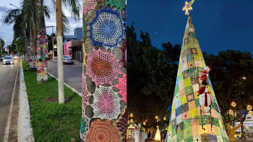 Tradição quebrada: decoração de Natal em tricô e crochê não será feita este ano em João Pinheiro