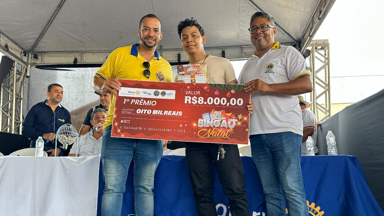 2º Bingão de Natal do Lions e Rotary é sucesso absoluto e bate recorde de público; veja lista de ganhadores
