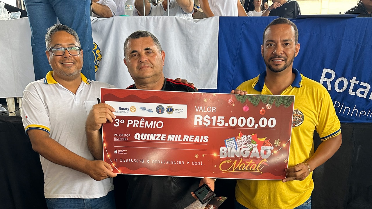 2º Bingão de Natal do Lions e Rotary é sucesso absoluto e bate recorde de público; veja lista de ganhadores