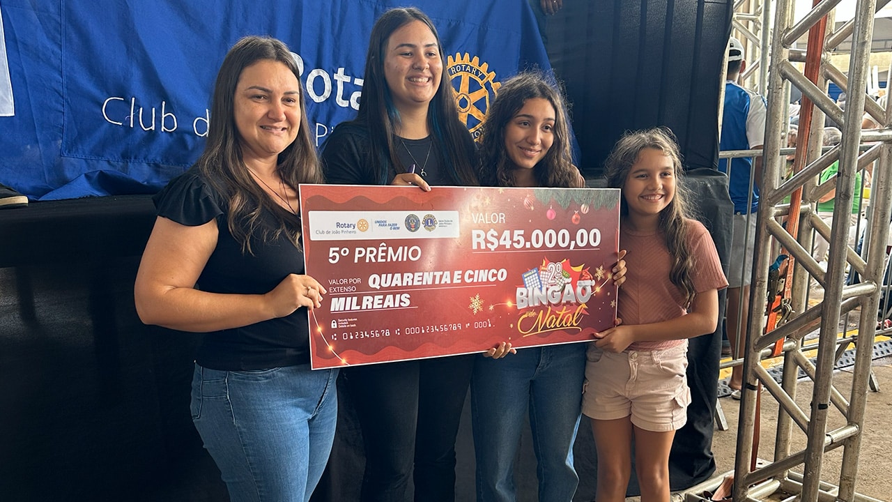 2º Bingão de Natal do Lions e Rotary é sucesso absoluto e bate recorde de público; veja lista de ganhadores