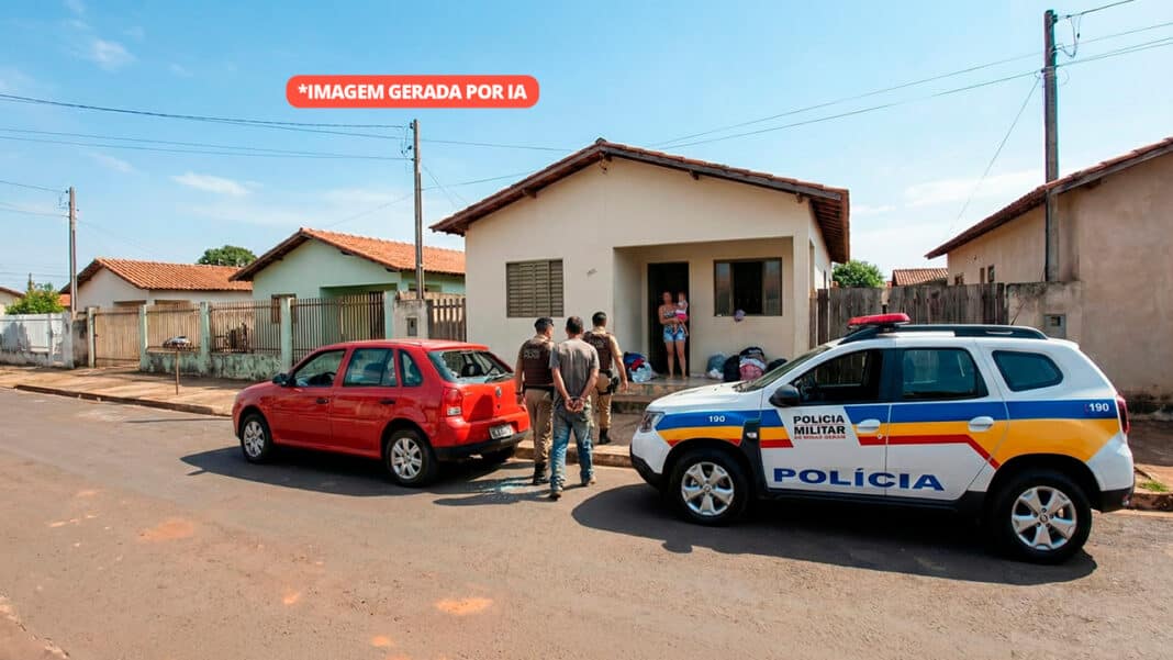 Pedreiro chama a polícia para retirar roupas de casa e acaba preso por violência psicológica em João Pinheiro