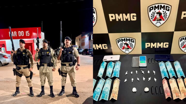Polícia acaba com esquema de 'delivery de drogas' e prende dois suspeitos em João Pinheiro