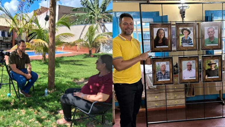 Fotógrafo registra memórias de idosos pinheirenses em projeto cultural emocionante