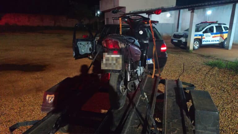 Jovem de 16 anos dá "grau" e tenta dar fuga da PM de Biz mas acaba apreendido em Brasilândia de Minas