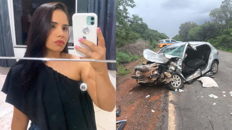 Grávida de 8 meses morre após motorista bêbado invadir a contramão na MG-181, em Brasilândia de Minas