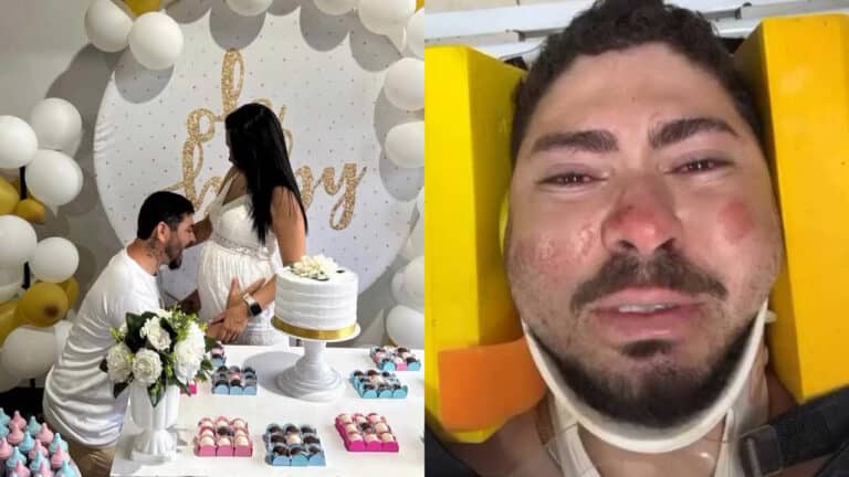 Marido que perdeu esposa grávida de 8 meses em acidente causado por motorista bêbado grava vídeo e pede justiça