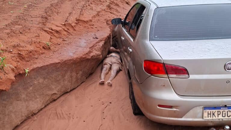 Grave! Homem passa a noite preso debaixo de carro em estrada da Prainha, em João Pinheiro
