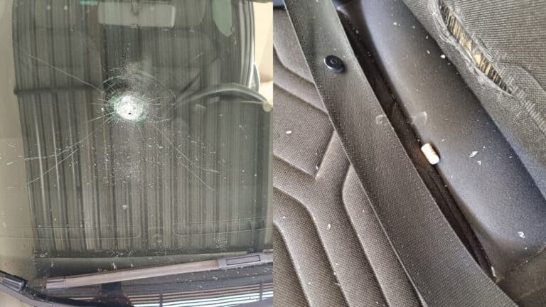 Bala perdida perfura garagem de casa e atinge carro durante a madrugada em João Pinheiro