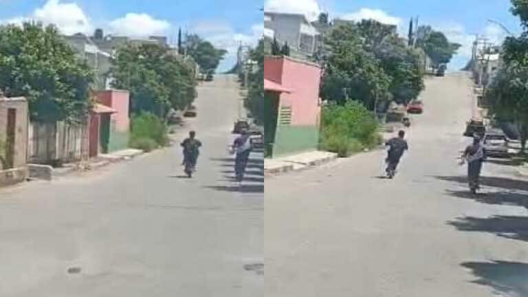 Jovem é flagrado dando grau em bicicleta elétrica em João Pinheiro e PM alerta que manobra rende apreensão