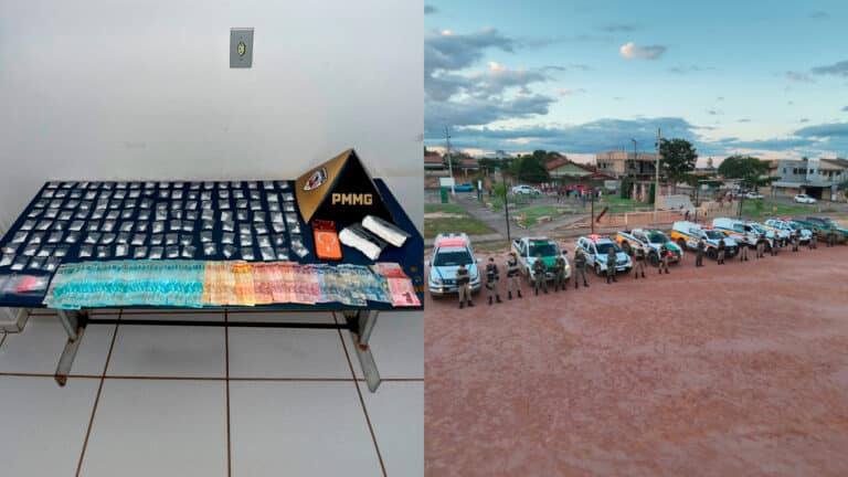 Operação da PM em Luizlândia do Oeste (JK) prende traficante com muita cocaína, dinheiro e iPhone 17
