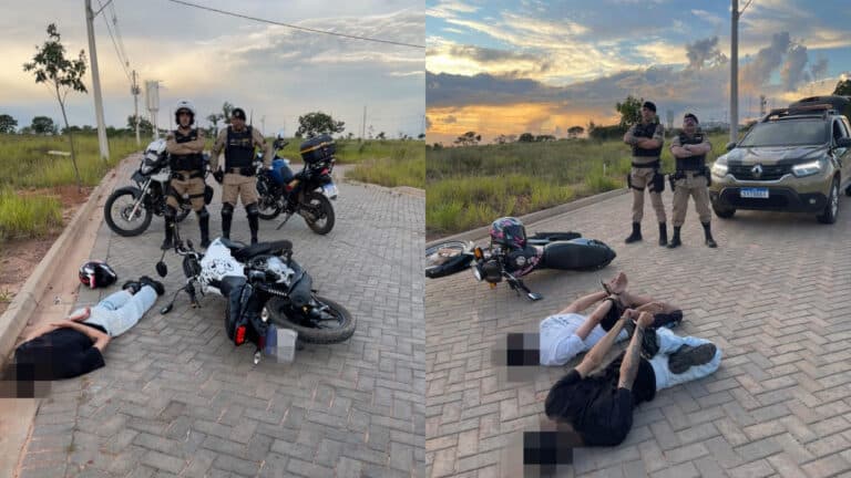 Acabou a farra! Turma do "grau" é detida e motos são apreendidas após operação da PM em João Pinheiro