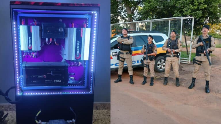 Conhecido por diversas algazarras, homem é preso na noite de carnaval por som alto em Brasilândia de Minas