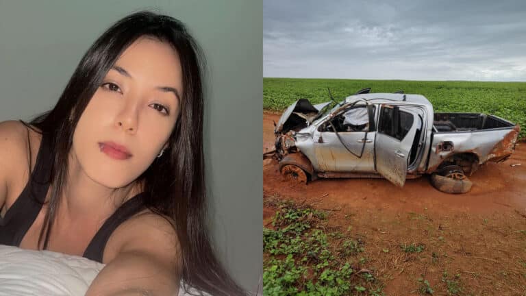 Jovem de 29 anos morre após caminhonete que ela dirigia capotar na MG-060, em São Gonçalo do Abaeté