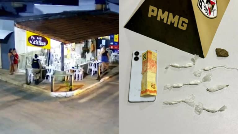 Polícia prende funcionária de bar que usava "mula" para entregar drogas em João Pinheiro; dono do local fugiu