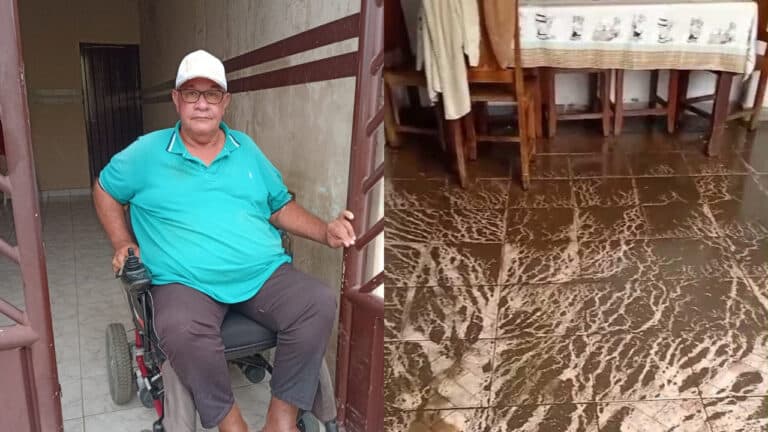 Descaso! Esgoto invade casa de cadeirante em João Pinheiro e Copasa ignora o problema pela terceira vez