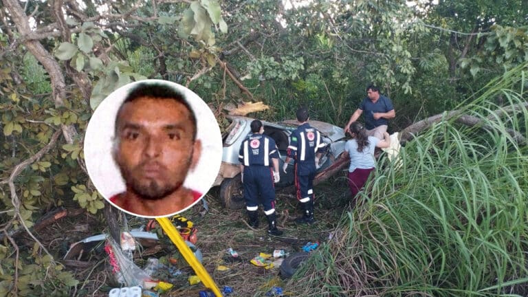 Tragédia! Morador de Veredas morre após carro sair da pista e bater em árvore na BR-365 em João Pinheiro