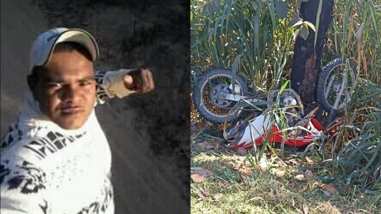 No dia do próprio aniversário, pinheirense morre ao bater moto em árvore depois da Ponte do Rio da Prata na BR-040 