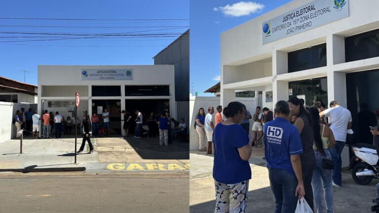 Último dia! Cartório eleitoral de João Pinheiro registra fila para regularização do título de eleitor