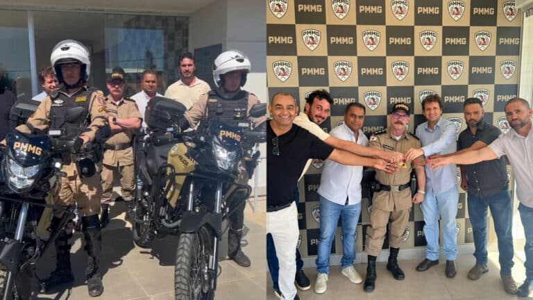 Polícia Militar de João Pinheiro recebe duas motos novas para reforçar a segurança na cidade