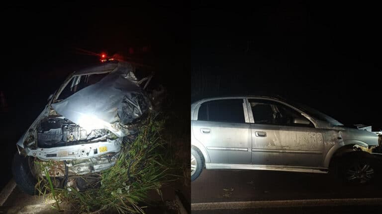 Caminhão ultrapassa, bate de frente com carro e motorista morre na BR-365 próximo a Luizlândia do Oeste (JK)