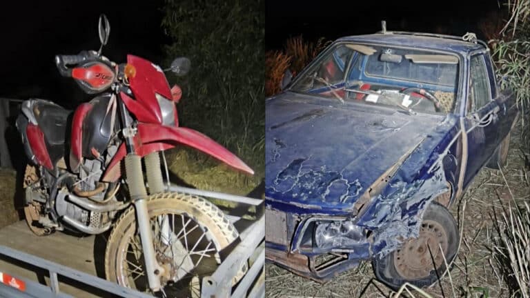 Motociclista tem fratura exposta na perna após ser atingido por carro na contramão na LMG-667 em Brasilândia
