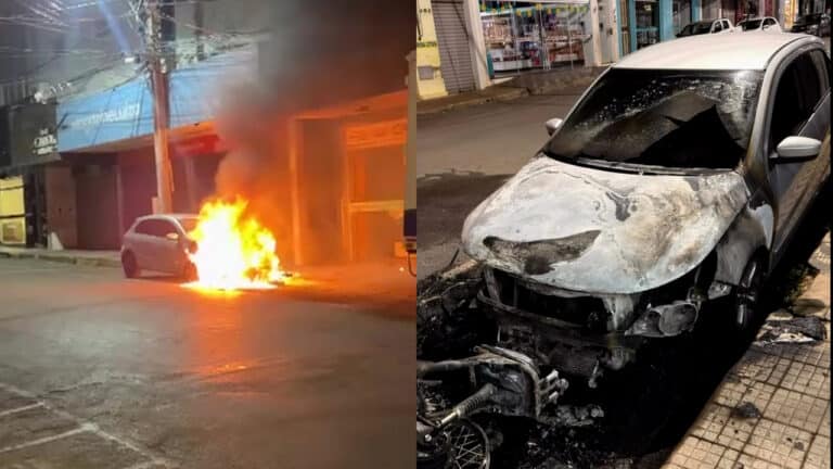 Crueldade! Influenciadora tem carro e moto incendiados durante a madrugada em João Pinheiro